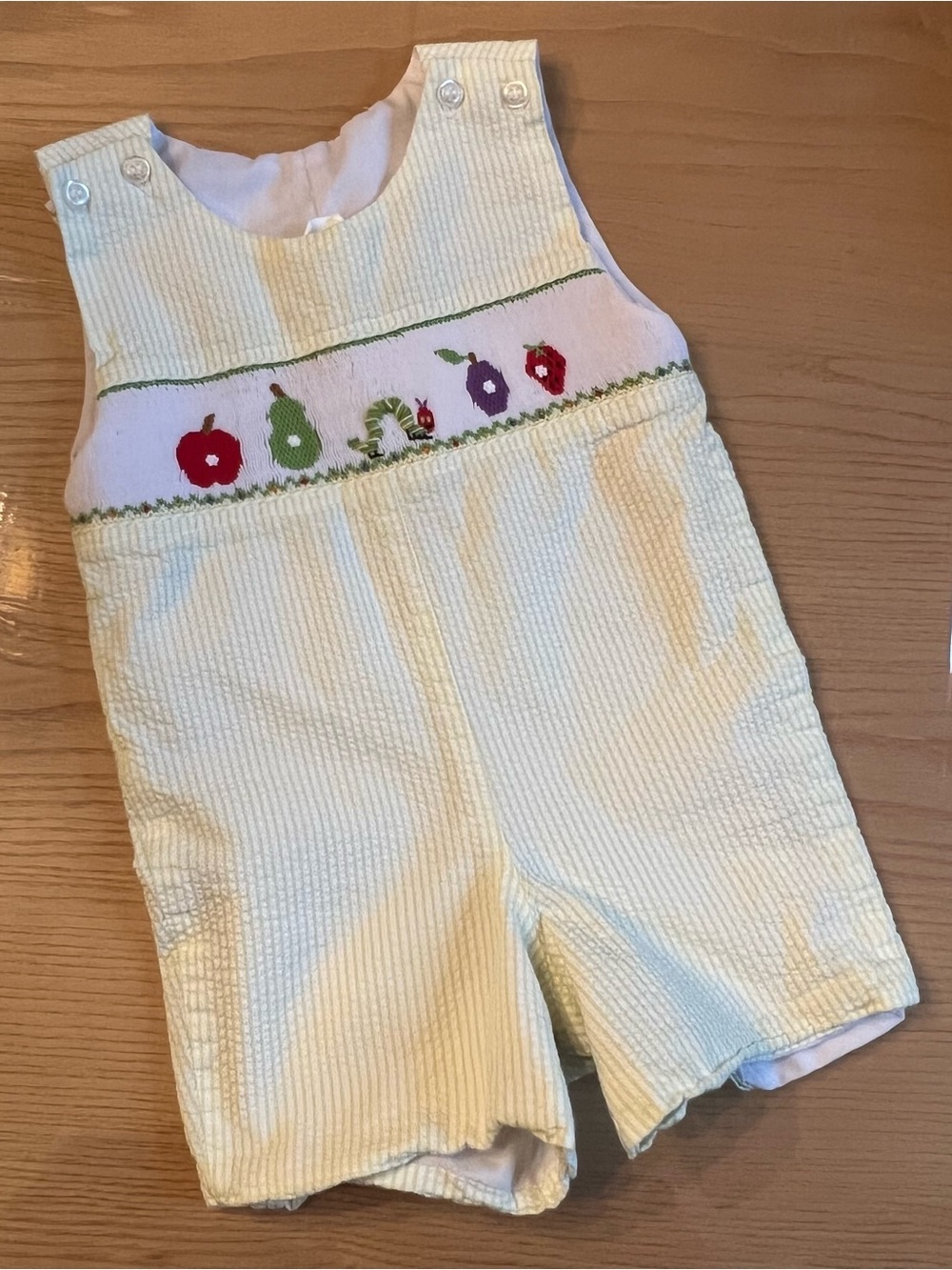 Vintage Inspired Smockingbird The Very Hungry Caterpillar Onesie Eric Carle - Picture 6 of 6